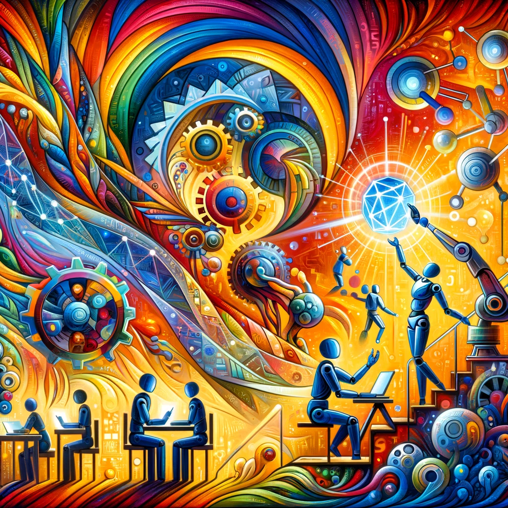 Machines and Humans collaborating